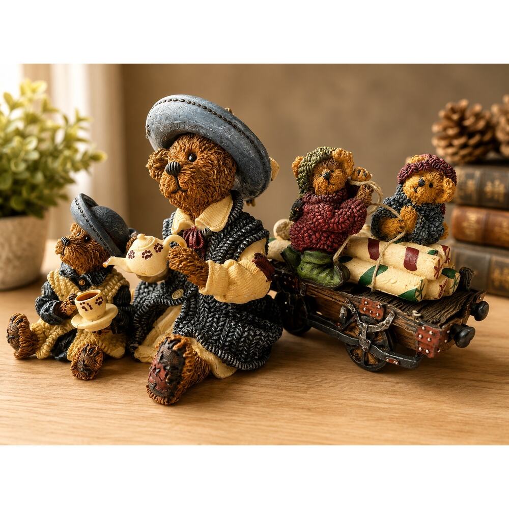 Resin figurine from the Boyds Bears Bearstones collection is titled "Catherine
